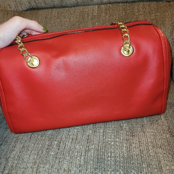 Tomato Red Juicy Couture Quilted Purse - Picture 6 of 9